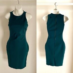 Chic Classic TEAL Midi PENCIL DRESS Size Small
